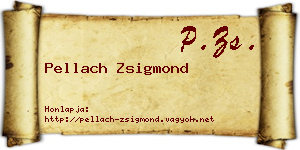 Pellach Zsigmond névjegykártya